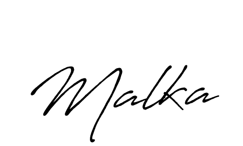 How to make Malka name signature. Use Antro_Vectra_Bolder style for creating short signs online. This is the latest handwritten sign. Malka signature style 7 images and pictures png