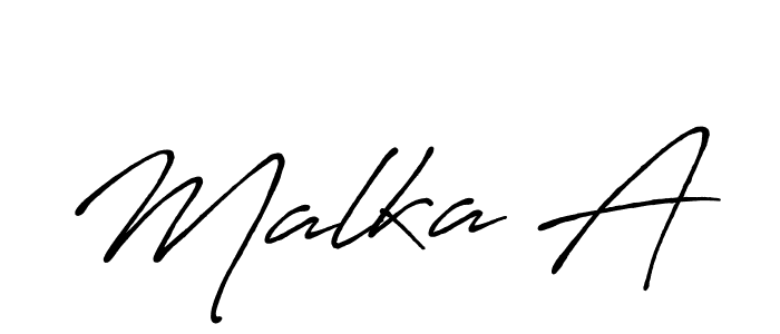 How to make Malka A signature? Antro_Vectra_Bolder is a professional autograph style. Create handwritten signature for Malka A name. Malka A signature style 7 images and pictures png