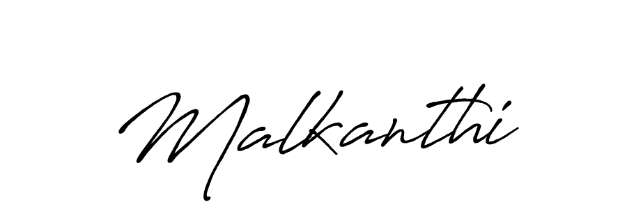 Malkanthi stylish signature style. Best Handwritten Sign (Antro_Vectra_Bolder) for my name. Handwritten Signature Collection Ideas for my name Malkanthi. Malkanthi signature style 7 images and pictures png