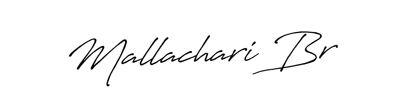 How to make Mallachari Br signature? Antro_Vectra_Bolder is a professional autograph style. Create handwritten signature for Mallachari Br name. Mallachari Br signature style 7 images and pictures png