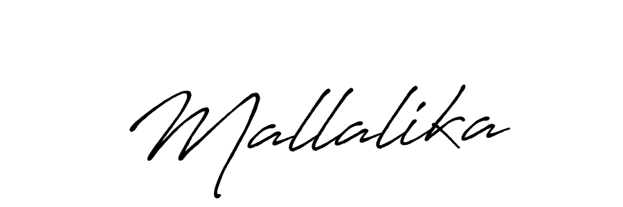 How to make Mallalika name signature. Use Antro_Vectra_Bolder style for creating short signs online. This is the latest handwritten sign. Mallalika signature style 7 images and pictures png