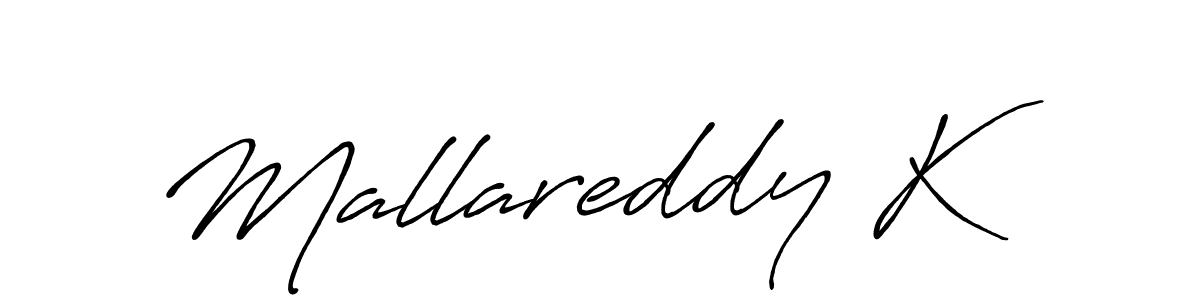 Also we have Mallareddy K name is the best signature style. Create professional handwritten signature collection using Antro_Vectra_Bolder autograph style. Mallareddy K signature style 7 images and pictures png