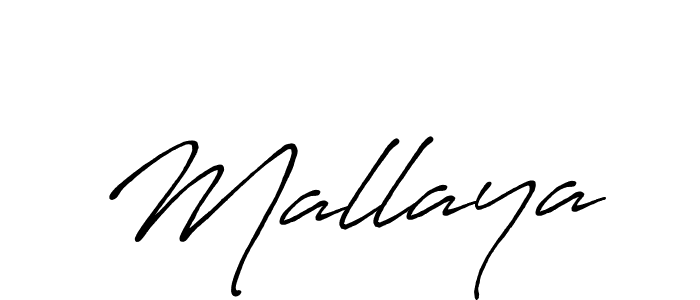 How to make Mallaya signature? Antro_Vectra_Bolder is a professional autograph style. Create handwritten signature for Mallaya name. Mallaya signature style 7 images and pictures png