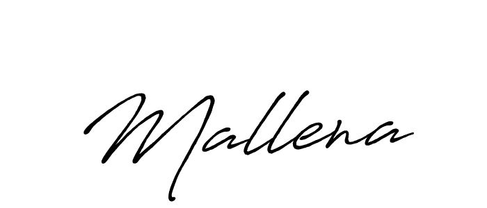 Design your own signature with our free online signature maker. With this signature software, you can create a handwritten (Antro_Vectra_Bolder) signature for name Mallena. Mallena signature style 7 images and pictures png