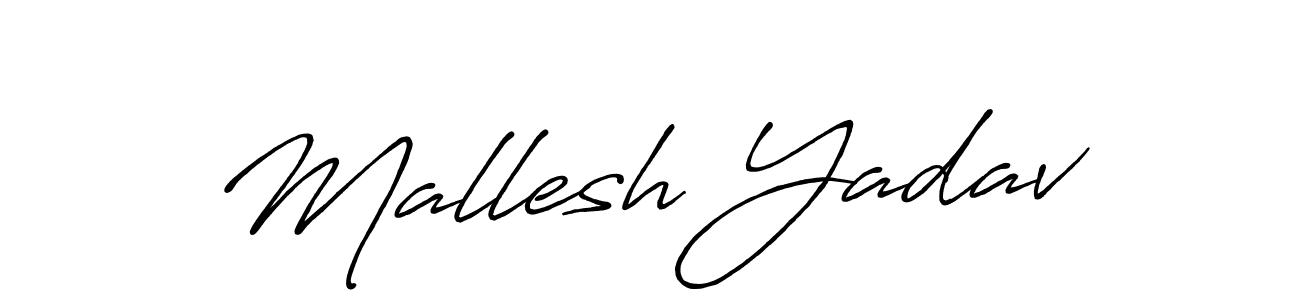 Mallesh Yadav stylish signature style. Best Handwritten Sign (Antro_Vectra_Bolder) for my name. Handwritten Signature Collection Ideas for my name Mallesh Yadav. Mallesh Yadav signature style 7 images and pictures png