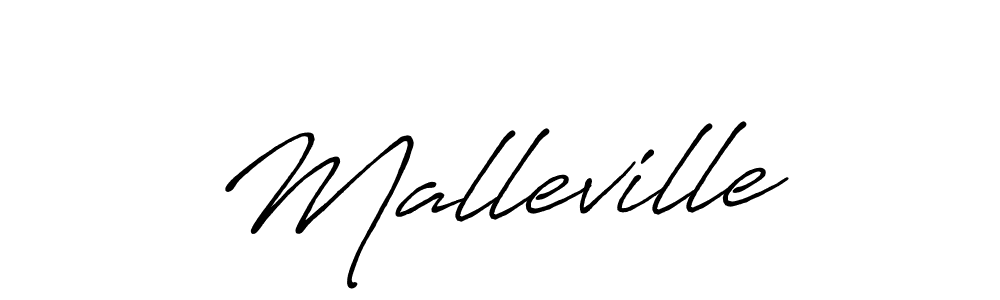 Make a beautiful signature design for name Malleville. With this signature (Antro_Vectra_Bolder) style, you can create a handwritten signature for free. Malleville signature style 7 images and pictures png