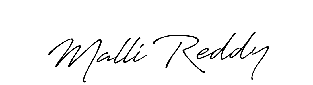 Also we have Malli Reddy name is the best signature style. Create professional handwritten signature collection using Antro_Vectra_Bolder autograph style. Malli Reddy signature style 7 images and pictures png