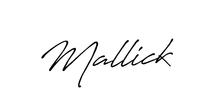 How to make Mallick name signature. Use Antro_Vectra_Bolder style for creating short signs online. This is the latest handwritten sign. Mallick signature style 7 images and pictures png