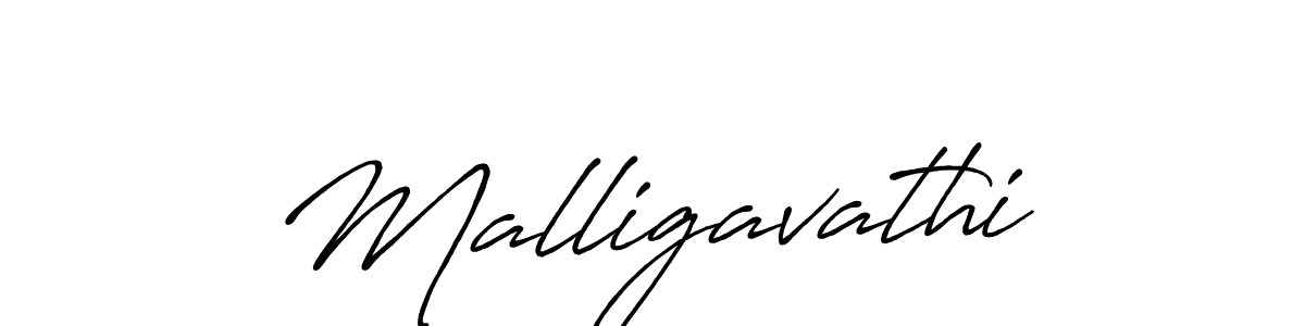 Use a signature maker to create a handwritten signature online. With this signature software, you can design (Antro_Vectra_Bolder) your own signature for name Malligavathi. Malligavathi signature style 7 images and pictures png