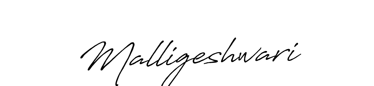 Design your own signature with our free online signature maker. With this signature software, you can create a handwritten (Antro_Vectra_Bolder) signature for name Malligeshwari. Malligeshwari signature style 7 images and pictures png
