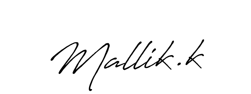 if you are searching for the best signature style for your name Mallik.k. so please give up your signature search. here we have designed multiple signature styles  using Antro_Vectra_Bolder. Mallik.k signature style 7 images and pictures png