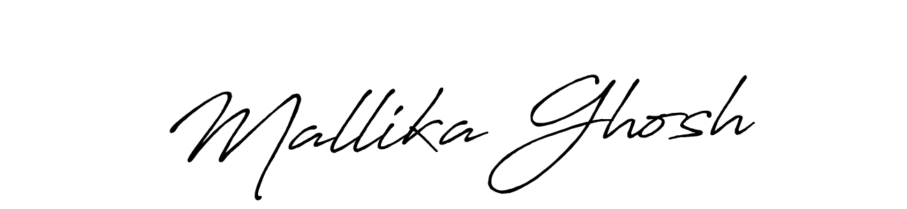 How to make Mallika Ghosh signature? Antro_Vectra_Bolder is a professional autograph style. Create handwritten signature for Mallika Ghosh name. Mallika Ghosh signature style 7 images and pictures png