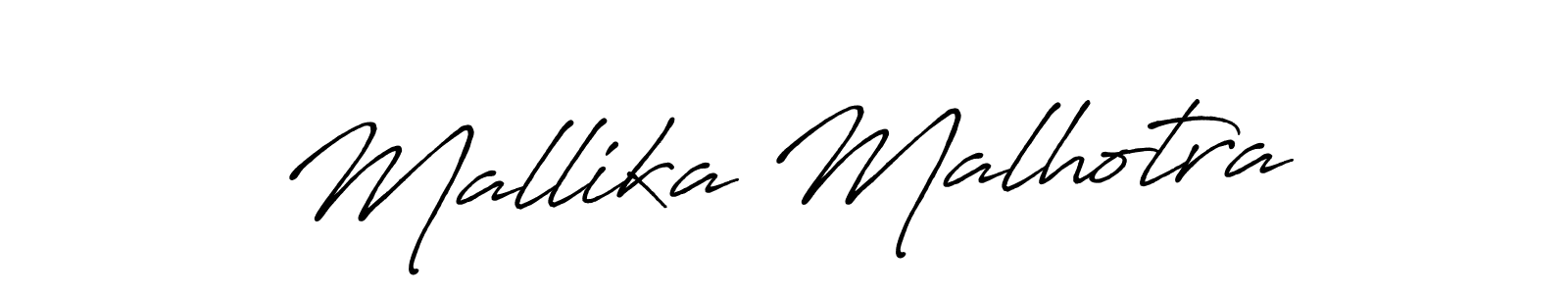 It looks lik you need a new signature style for name Mallika Malhotra. Design unique handwritten (Antro_Vectra_Bolder) signature with our free signature maker in just a few clicks. Mallika Malhotra signature style 7 images and pictures png