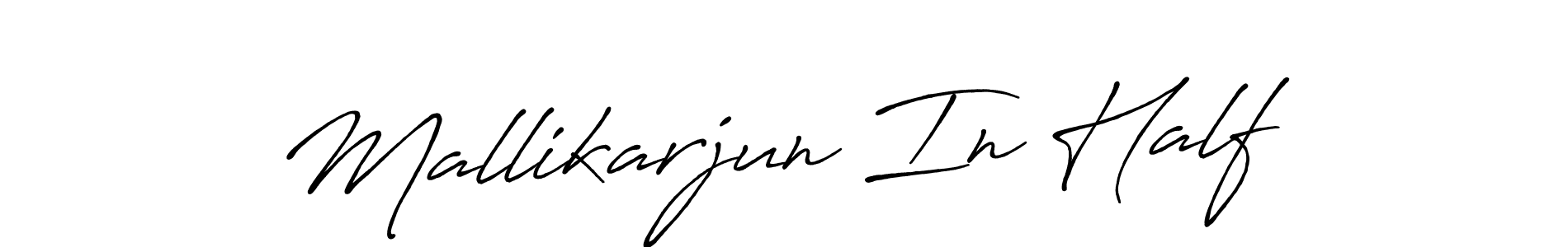 Mallikarjun In Half stylish signature style. Best Handwritten Sign (Antro_Vectra_Bolder) for my name. Handwritten Signature Collection Ideas for my name Mallikarjun In Half. Mallikarjun In Half signature style 7 images and pictures png