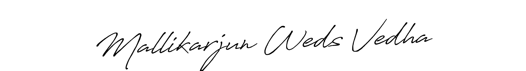 Design your own signature with our free online signature maker. With this signature software, you can create a handwritten (Antro_Vectra_Bolder) signature for name Mallikarjun Weds Vedha. Mallikarjun Weds Vedha signature style 7 images and pictures png