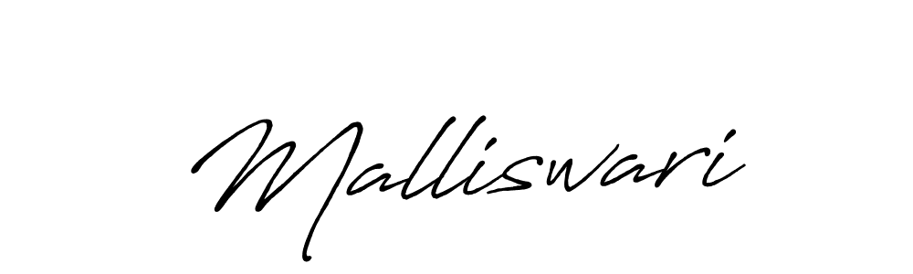 How to make Malliswari signature? Antro_Vectra_Bolder is a professional autograph style. Create handwritten signature for Malliswari name. Malliswari signature style 7 images and pictures png