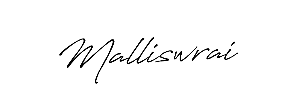 The best way (Antro_Vectra_Bolder) to make a short signature is to pick only two or three words in your name. The name Malliswrai include a total of six letters. For converting this name. Malliswrai signature style 7 images and pictures png