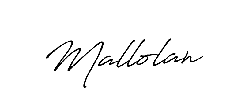 Mallolan stylish signature style. Best Handwritten Sign (Antro_Vectra_Bolder) for my name. Handwritten Signature Collection Ideas for my name Mallolan. Mallolan signature style 7 images and pictures png