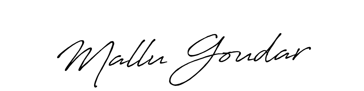 Make a beautiful signature design for name Mallu Goudar. Use this online signature maker to create a handwritten signature for free. Mallu Goudar signature style 7 images and pictures png