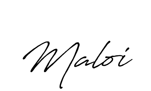 How to make Maloi name signature. Use Antro_Vectra_Bolder style for creating short signs online. This is the latest handwritten sign. Maloi signature style 7 images and pictures png