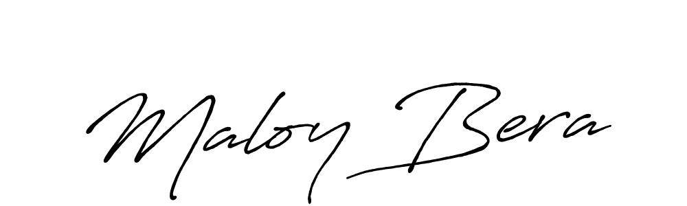 Also we have Maloy Bera name is the best signature style. Create professional handwritten signature collection using Antro_Vectra_Bolder autograph style. Maloy Bera signature style 7 images and pictures png