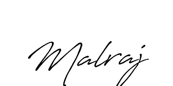 Use a signature maker to create a handwritten signature online. With this signature software, you can design (Antro_Vectra_Bolder) your own signature for name Malraj. Malraj signature style 7 images and pictures png