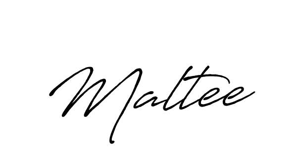 Maltee stylish signature style. Best Handwritten Sign (Antro_Vectra_Bolder) for my name. Handwritten Signature Collection Ideas for my name Maltee. Maltee signature style 7 images and pictures png