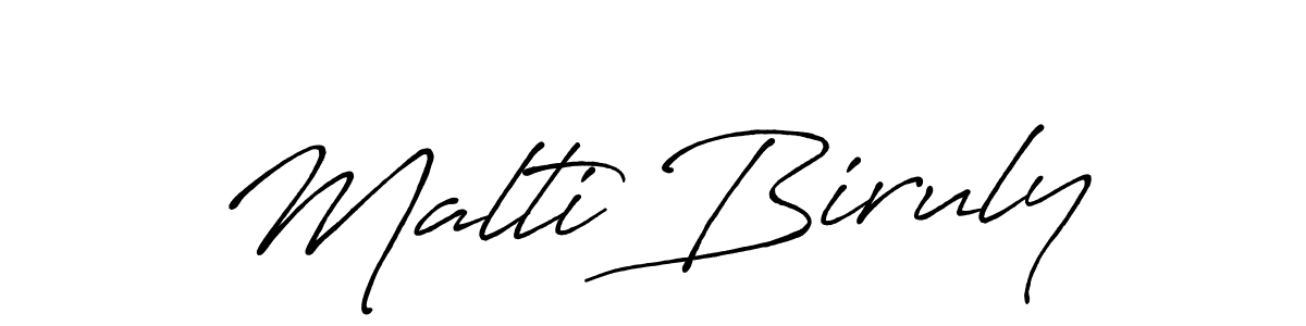 Best and Professional Signature Style for Malti Biruly. Antro_Vectra_Bolder Best Signature Style Collection. Malti Biruly signature style 7 images and pictures png