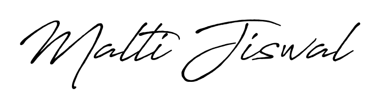 A sleek calligraphic signature for name Malti Jiswal utilizing Antro_Vectra_Bolder styling. Great for adding personal signatures to photos and art. Malti Jiswal signature style 7 images and pictures png