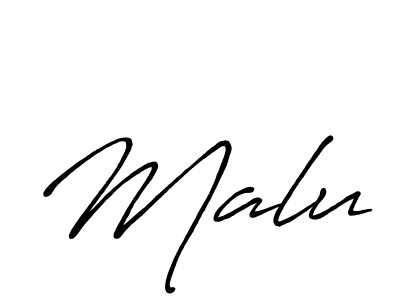 It looks lik you need a new signature style for name Malu. Design unique handwritten (Antro_Vectra_Bolder) signature with our free signature maker in just a few clicks. Malu signature style 7 images and pictures png