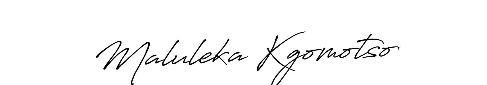 Also we have Maluleka Kgomotso name is the best signature style. Create professional handwritten signature collection using Antro_Vectra_Bolder autograph style. Maluleka Kgomotso signature style 7 images and pictures png