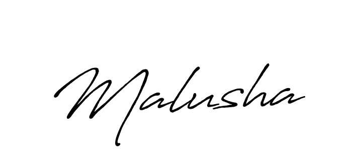 Create a beautiful signature design for name Malusha. With this signature (Antro_Vectra_Bolder) fonts, you can make a handwritten signature for free. Malusha signature style 7 images and pictures png