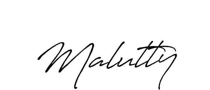 Make a beautiful signature design for name Malutty. Use this online signature maker to create a handwritten signature for free. Malutty signature style 7 images and pictures png