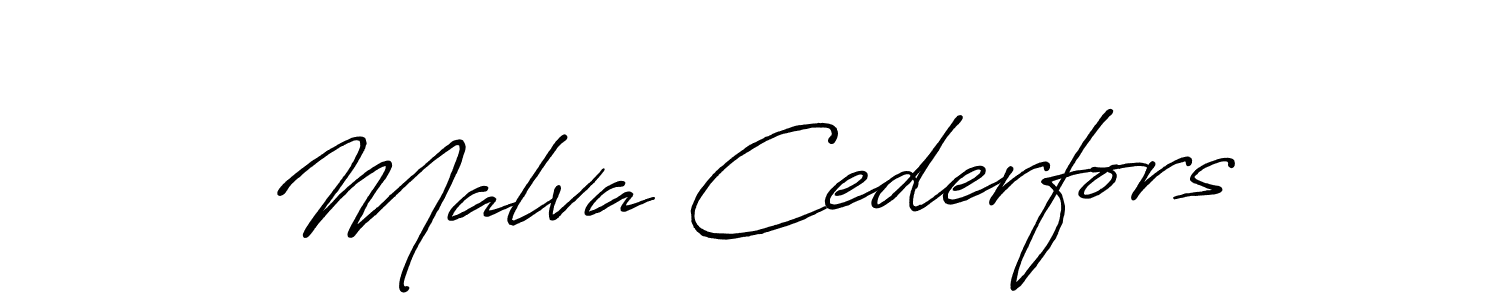 Once you've used our free online signature maker to create your best signature Antro_Vectra_Bolder style, it's time to enjoy all of the benefits that Malva Cederfors name signing documents. Malva Cederfors signature style 7 images and pictures png
