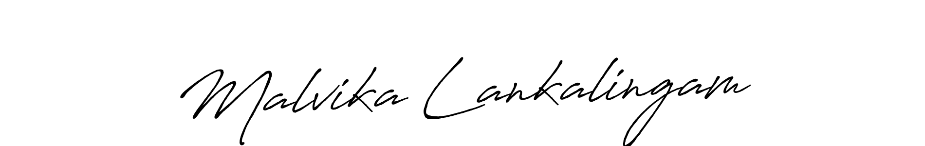 Use a signature maker to create a handwritten signature online. With this signature software, you can design (Antro_Vectra_Bolder) your own signature for name Malvika Lankalingam. Malvika Lankalingam signature style 7 images and pictures png