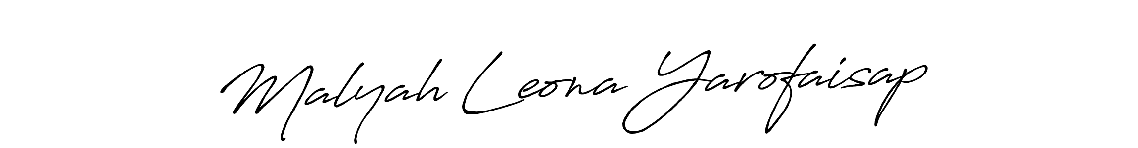 Make a beautiful signature design for name Malyah Leona Yarofaisap. Use this online signature maker to create a handwritten signature for free. Malyah Leona Yarofaisap signature style 7 images and pictures png