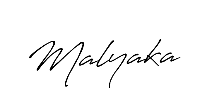 It looks lik you need a new signature style for name Malyaka. Design unique handwritten (Antro_Vectra_Bolder) signature with our free signature maker in just a few clicks. Malyaka signature style 7 images and pictures png