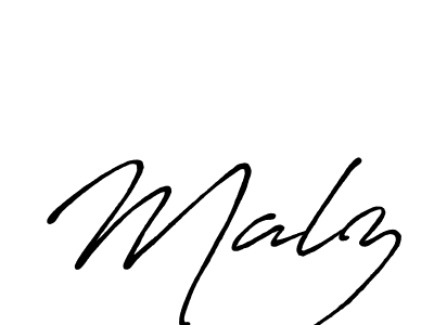 Use a signature maker to create a handwritten signature online. With this signature software, you can design (Antro_Vectra_Bolder) your own signature for name Malz. Malz signature style 7 images and pictures png