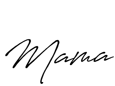 Design your own signature with our free online signature maker. With this signature software, you can create a handwritten (Antro_Vectra_Bolder) signature for name Mama. Mama signature style 7 images and pictures png