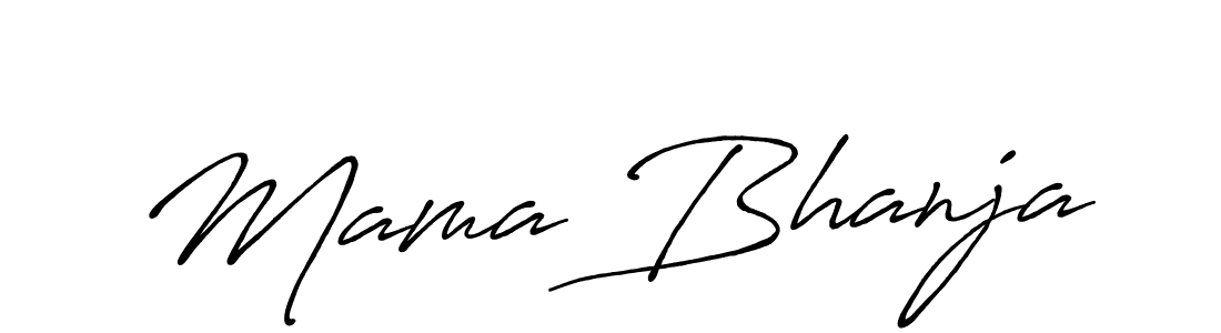 Design your own signature with our free online signature maker. With this signature software, you can create a handwritten (Antro_Vectra_Bolder) signature for name Mama Bhanja. Mama Bhanja signature style 7 images and pictures png