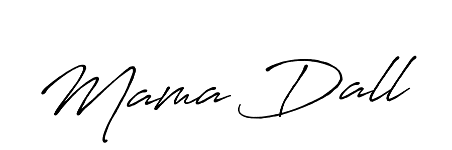 How to make Mama Dall signature? Antro_Vectra_Bolder is a professional autograph style. Create handwritten signature for Mama Dall name. Mama Dall signature style 7 images and pictures png