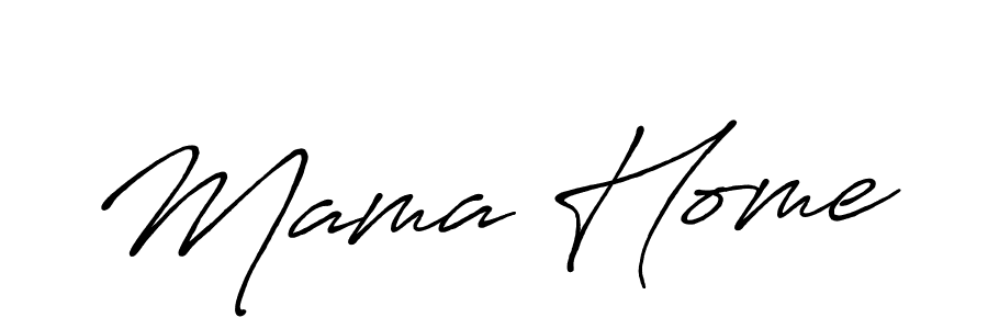 Similarly Antro_Vectra_Bolder is the best handwritten signature design. Signature creator online .You can use it as an online autograph creator for name Mama Home. Mama Home signature style 7 images and pictures png