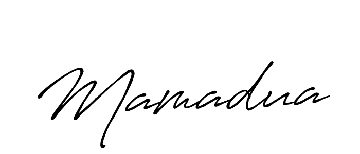 Make a beautiful signature design for name Mamadua. With this signature (Antro_Vectra_Bolder) style, you can create a handwritten signature for free. Mamadua signature style 7 images and pictures png