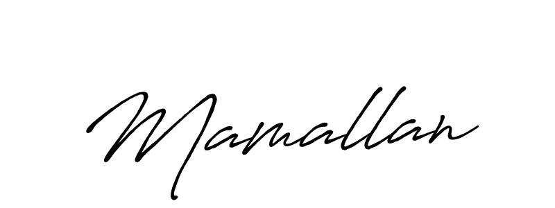 Mamallan stylish signature style. Best Handwritten Sign (Antro_Vectra_Bolder) for my name. Handwritten Signature Collection Ideas for my name Mamallan. Mamallan signature style 7 images and pictures png