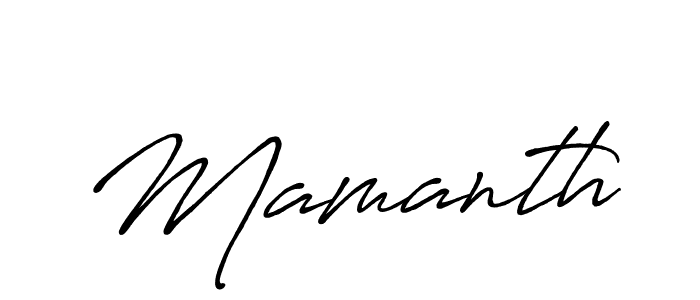 How to make Mamanth signature? Antro_Vectra_Bolder is a professional autograph style. Create handwritten signature for Mamanth name. Mamanth signature style 7 images and pictures png