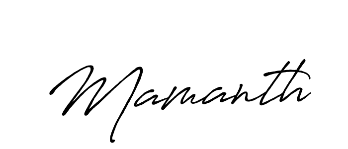 How to make Mamanth signature? Antro_Vectra_Bolder is a professional autograph style. Create handwritten signature for Mamanth name. Mamanth signature style 7 images and pictures png