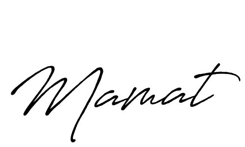 if you are searching for the best signature style for your name Mamat. so please give up your signature search. here we have designed multiple signature styles  using Antro_Vectra_Bolder. Mamat signature style 7 images and pictures png
