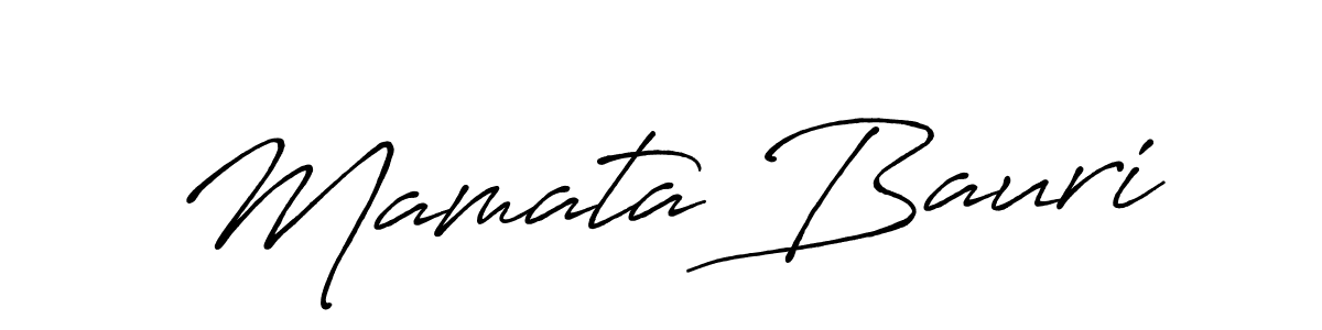 Design your own signature with our free online signature maker. With this signature software, you can create a handwritten (Antro_Vectra_Bolder) signature for name Mamata Bauri. Mamata Bauri signature style 7 images and pictures png
