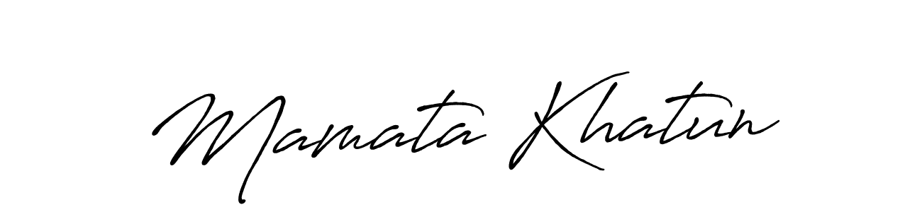 Design your own signature with our free online signature maker. With this signature software, you can create a handwritten (Antro_Vectra_Bolder) signature for name Mamata Khatun. Mamata Khatun signature style 7 images and pictures png