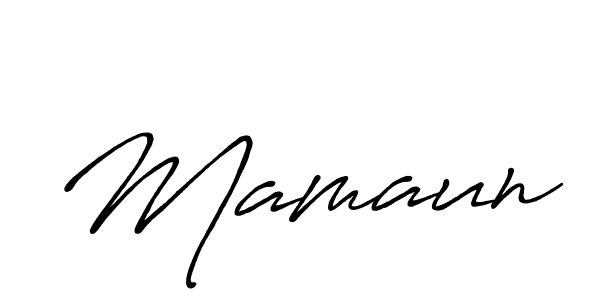 It looks lik you need a new signature style for name Mamaun. Design unique handwritten (Antro_Vectra_Bolder) signature with our free signature maker in just a few clicks. Mamaun signature style 7 images and pictures png
